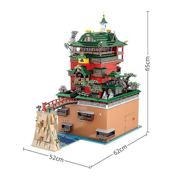 Nye 5883 stk. Hero Tower Model Byggeklodser Jern Tårn Mand Base Byggesten Varm Kilde Hus Med LED Lys Børnelegetøj Fødselsdagsgave Ingen Æske