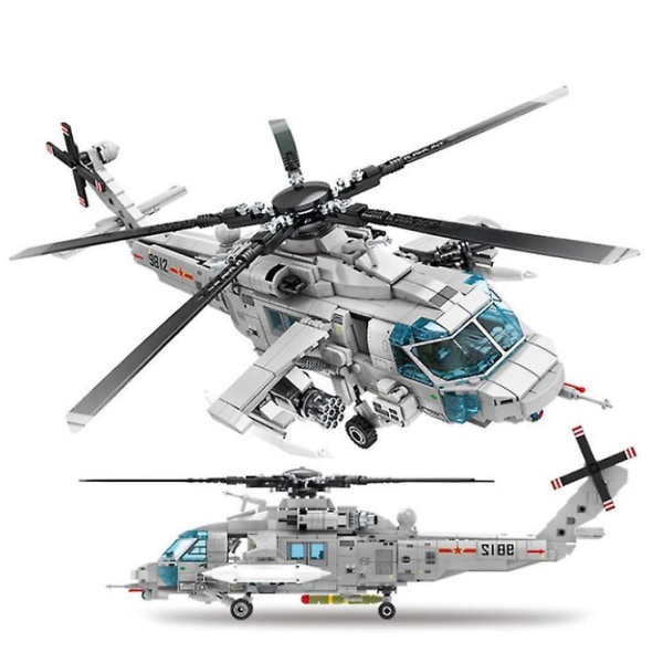 Helicopter Building Blocks Bricks Kids Toys