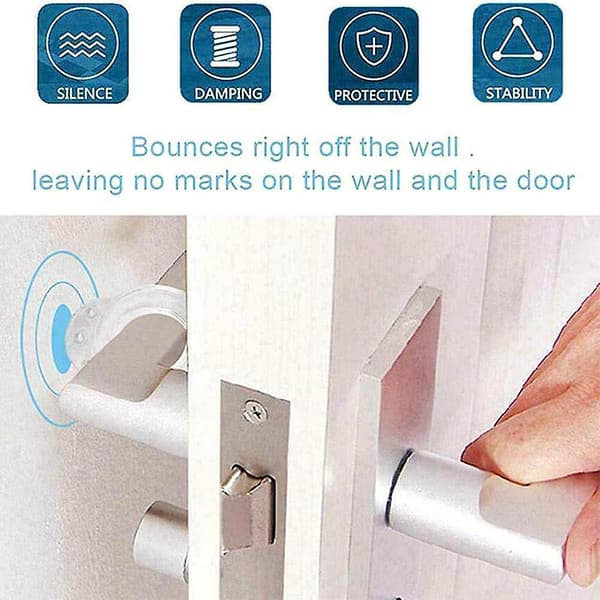 Door Handle Stopper Protector Knob Anti-crash Pad Bumper Buffer Damping 5Pcs