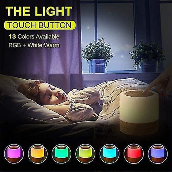 Led Nightlight, Mini Bedside Table Lamp Bedroom Outdoor, Dimmable Eye Caring Lamp