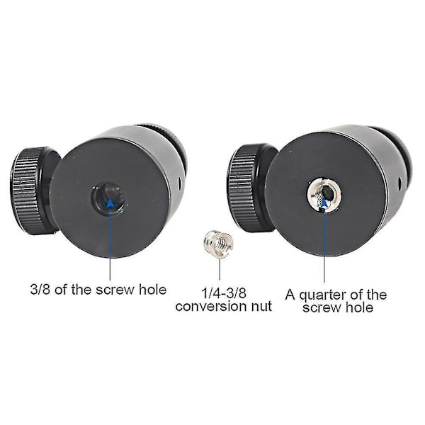 K26a Aluminium Alloy 360 Degree Rotation Tripod Monopod Mini Panoramic Ball Head