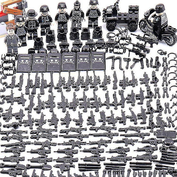 Panther Commando With Weapons Assembling Blocks 8pcs