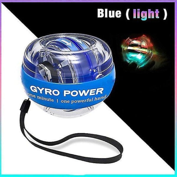 Håndledsbold Selvstartende Gyroskop Powerball Gyro Power Håndbold Musc Blue with light