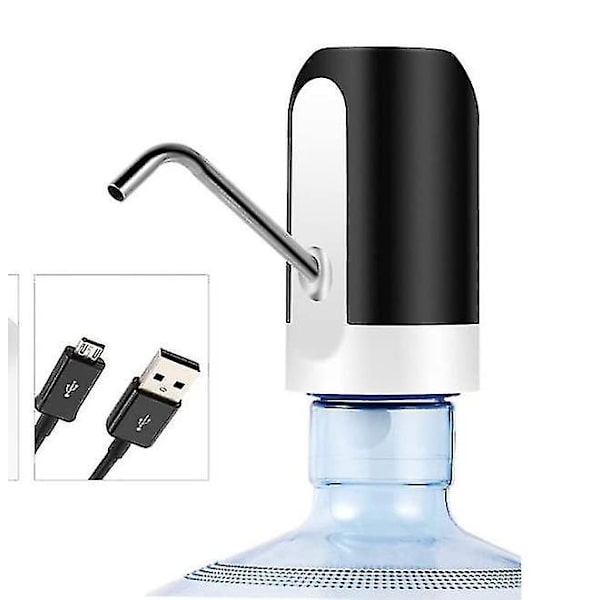 Water Pump Dispenser, Automatic Drinking Water Bottle Pump black