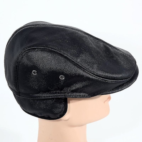 Cowskin Leather Hat-adults Cowhide Adjustable Genuine Leather I