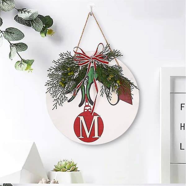 Julepynt i tre med tau - God Jul WHITE WITHOUT LED