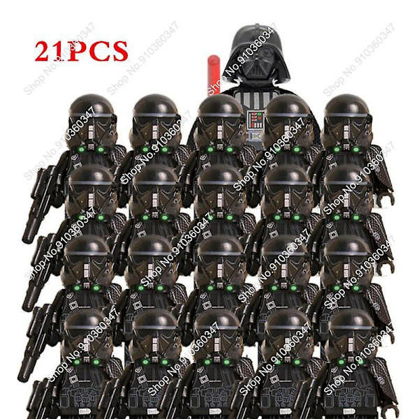 21 Pieces Of New Star Strom Wars Clone Trooper Compatible With 9488 Building Blocks Children's Toys