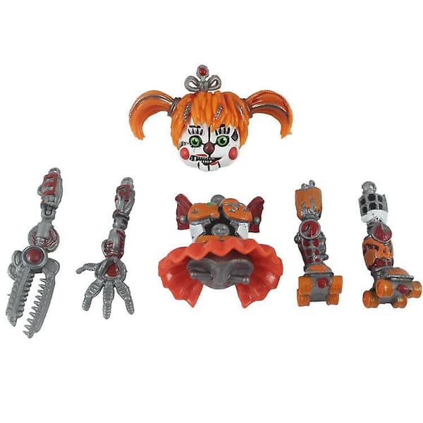 6 stk. Five Nights At Freddy's Lysfigurer Leketøy B