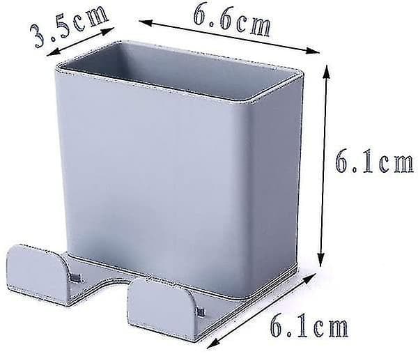3 Pieces Wall Mounted Cell Phone Holder, Abs With Hook Wall Mounted Organizer Box