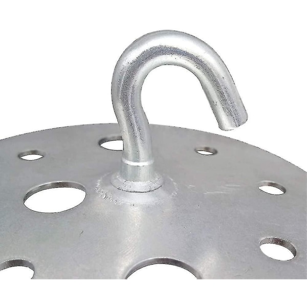 Numb Metal Round Base Ceiling Hook 90mm Heavy Duty Chandelier Hook Fitting,2 Pieces