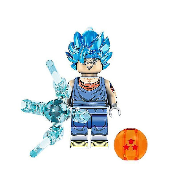 8 stk. Dragon Ball Super Monkey King Vegeta Byggeklodser Miniature Legetøjsornamenter Samlede Børns Pædagogiske Legetøj