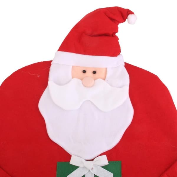 Mr Santa Claus Father Christmas Kitchen Dining Table Chair Back Cover Decor