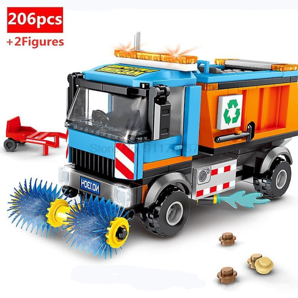 City Medical Ambulance Fire Truck Rubbish Truck Model Assembled Building Blocks Bricks Stem Educational Kids Toys For Children601304 Without Box