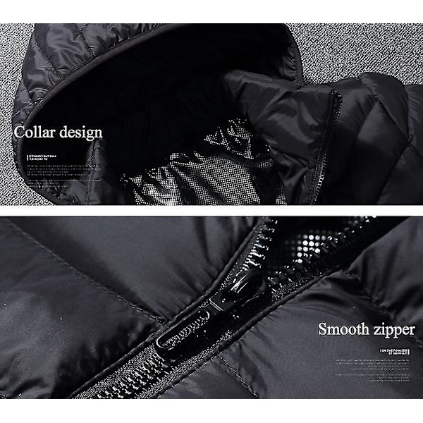 Heating Jacket, Winter Outdoor Warm Electric Heating Jacket, 8 Heating Zones, Super Warm Jacket black S