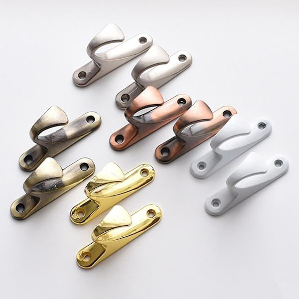 2pcs Curtain Hooks Simple Exquisite Small Multifunctional Home Curtain Holdbacks Drapery Tiebacks For Home Red Bronze