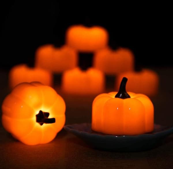 Halloween 12 Pack Led Pumpkin Lights style2