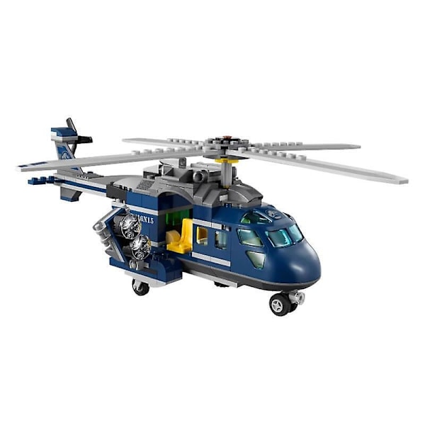 The Dinosaur World Blue's Helicopter Pursuit With Action Figures Bricks Toys Building Blocks Sets Toys Gifts For Children