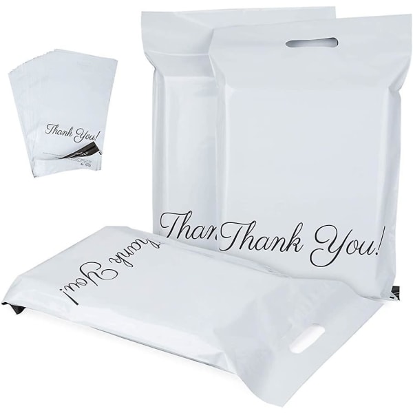 60 Plastic Shipping Bags 300 X 400mm With "thank You" Shipping Bags Opaque