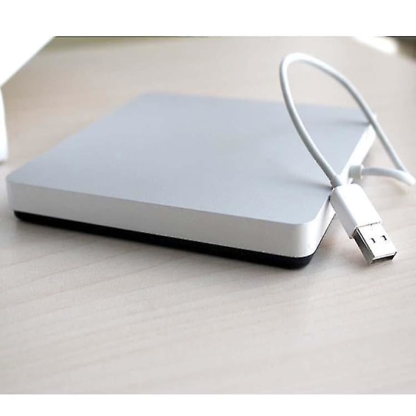 Usb2.0 Ekstern Dvd-drev Cd-disk Mobil Drev Combo Macbook Windows Silver