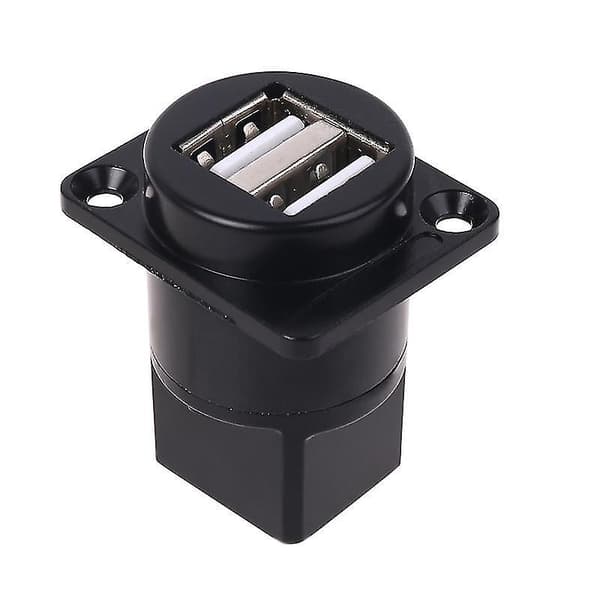 D Type Socket Metal Usb 2.0 Socket Female To Female Usb Connector Pane