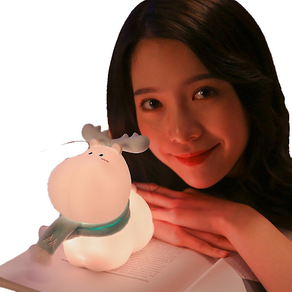Fawn Silicone Night Light Stepless Dimming Bedside Led Light Suitable