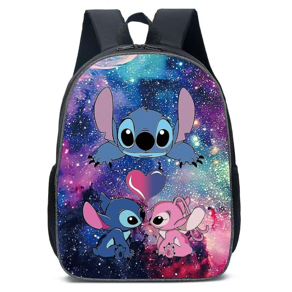 Lilo & Stitch Stitch Rygsæk Skoletaske Tre-delt Sæt C