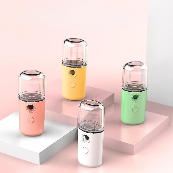 Mini Nano Mist Spray Humidifier Mini Portable USB Water Replenisher Sprayer Macaron White