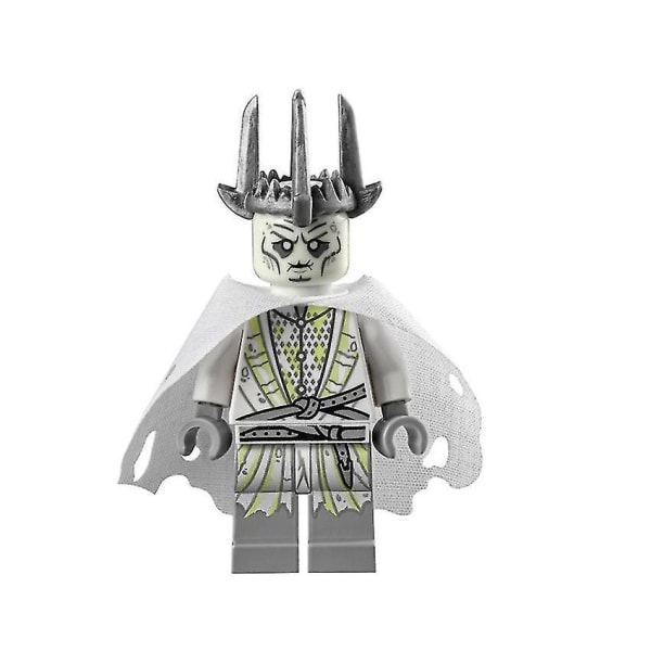 8pcs Hobbit Series Lord Of The Ring Spirit King Strong Orc Assembling Building Block Mini Toy