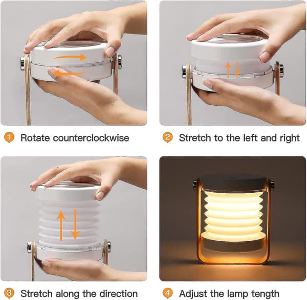 Dimmable Touch Light Bedside Lamp, Portable Bedside Lamp Bedside Lamps With Safe Night Light Portable Bedside Table