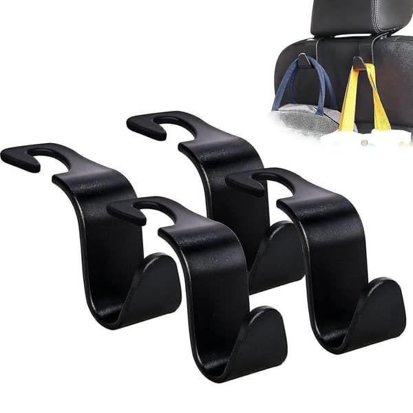 4 Pack Universal Car Seat Headrest Hook Hanger Storage Organizer