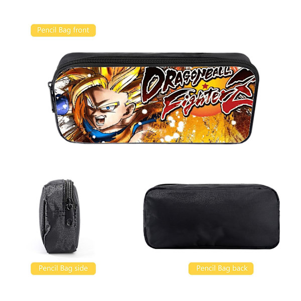 Dragon Ball Elementary School Theme School Bag 3-piece Set Computer Bag Messenger Bag Pencil Case