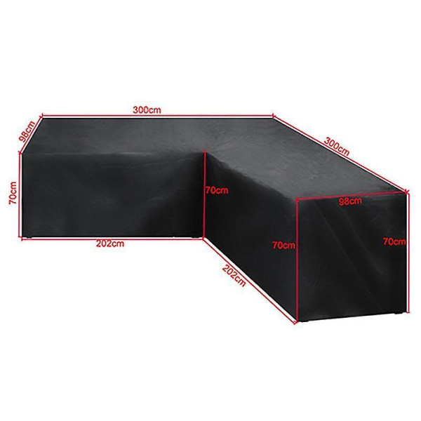 Patio Furniture Covers Heavy Duty Outdoor Sectional Sofa Cover 215*215*87cm