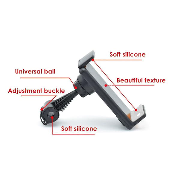 Universal Adjustable Car Seat Back Phone Tablet Bracket Headrest Holder Stand