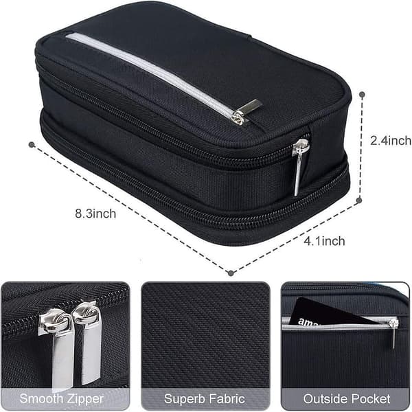 Pencil Case, Large Capacity Pencil Cases Pen Case High Storage Pencil Bag Pouch With Big Compartments