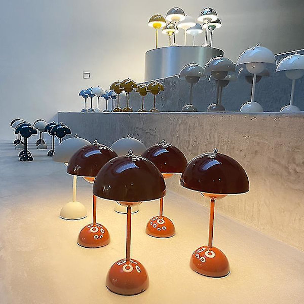 Modern Iron Flowerpot Table Lamps For Bedroom Living Room Bedside Tabl Yellow