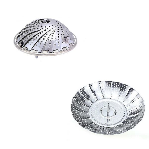 Foldable Steaming Rack, Draining Basket, Fruit Basket 18.2xx18.2x7.5cm