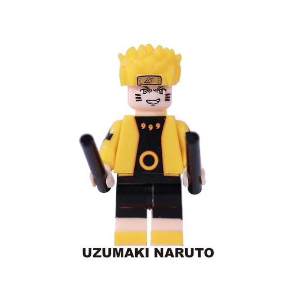 Naruto Uzumaki Assembled Minifigure Children's Building Block Toys 8pcs