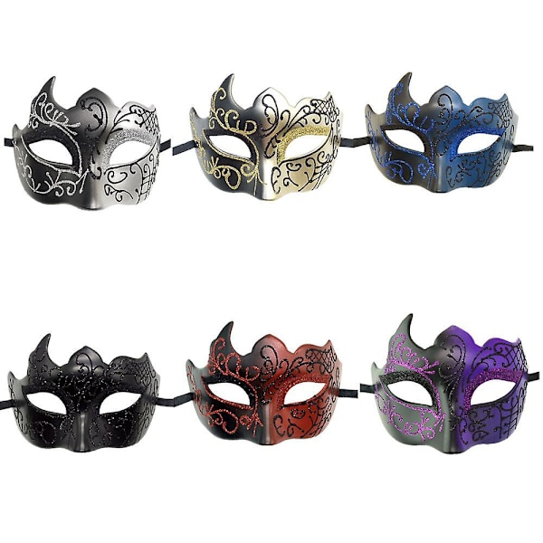 Karneval/påske Cosplay Maske Romersk Maske Mænd Gyser Maskerade Maske Halloween Rekvisitter blue