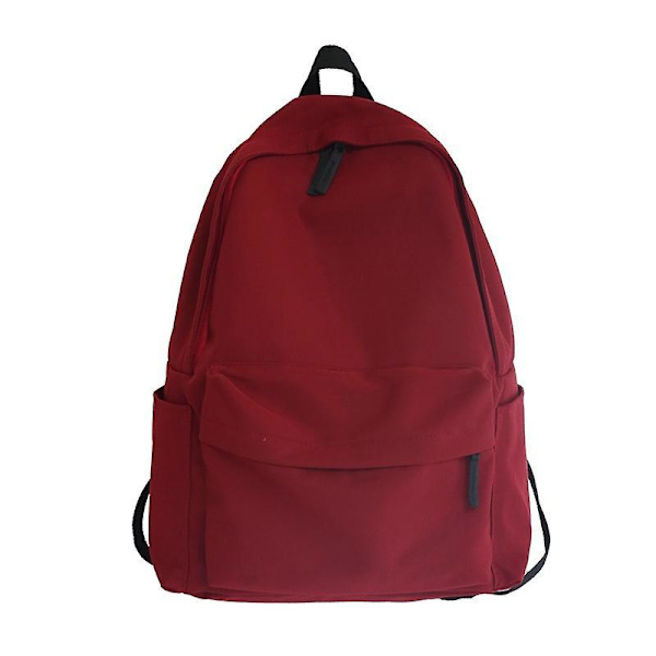 Students Schoolbag Simple School Backpack Large Capacity Travel Backpack Black