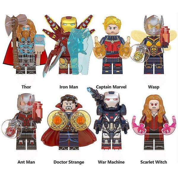 Marvel/avengers /iron Man/spiderman Building Block Minifigure Puzzle Children Assembling Toy Child's Gift