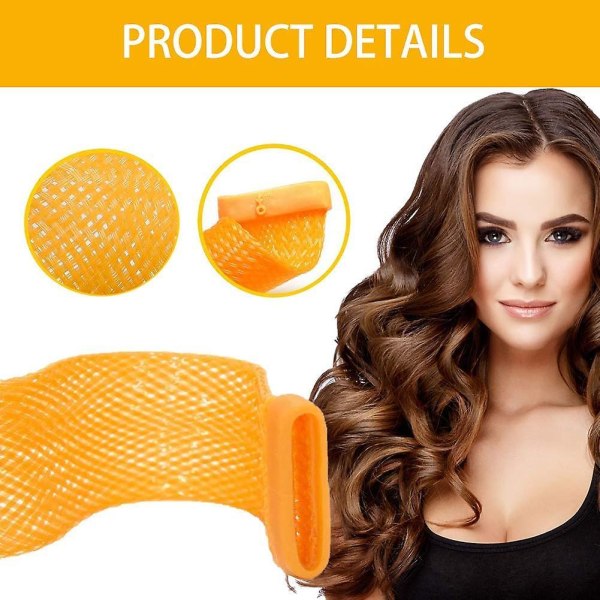 Hair Curlers Spiral Heatless Hair Curlers Rollers Diy Magic Hair Curlers With Styling Hook For Home Use 10PCS 65CM