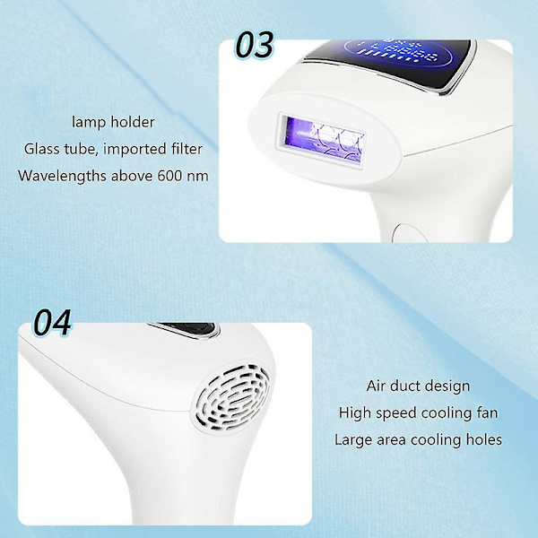 990000 Pulserende Lys Smertefri Ipl Laser Hårfjerning Elektrisk Epilator Kvinder Ansigts Hårfjerner Maskine Kvinde Fotoepilator Black