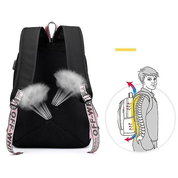 Bts Backpack Usb Charging School Bag Color 15