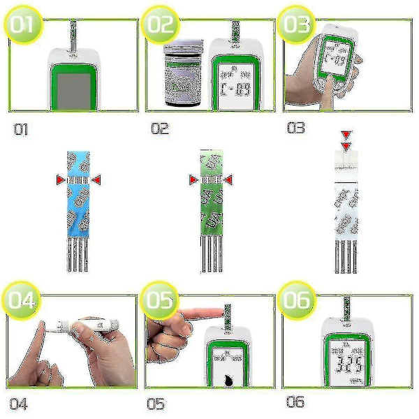 New Instrument Cholesterol10 Multi-function Cholesterol Uric Acid Blood Glucose Meter Sm32189