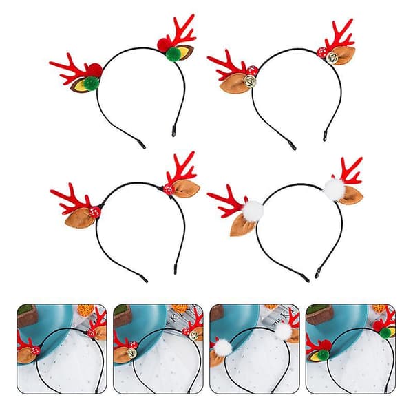 4pcs Antler Hairband