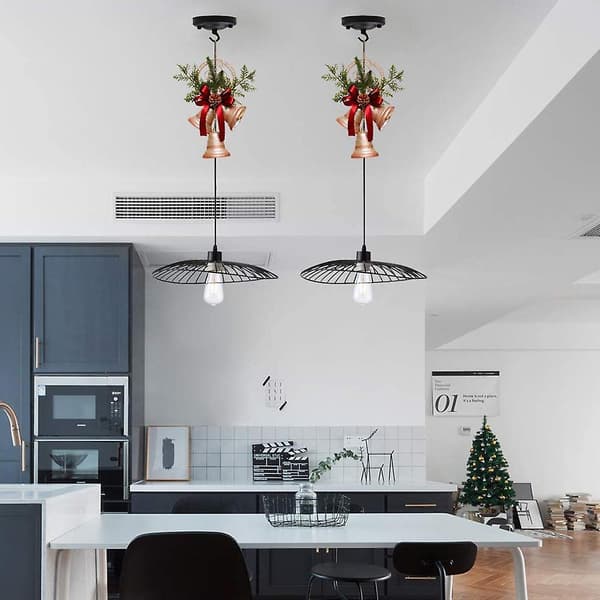 11cm Diameter Ceiling With Hook For Pendant Light Fittings Black