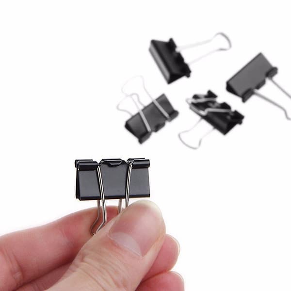 48 Pcs 25mm Binder Clips File Paper Clip Document Office Supplies