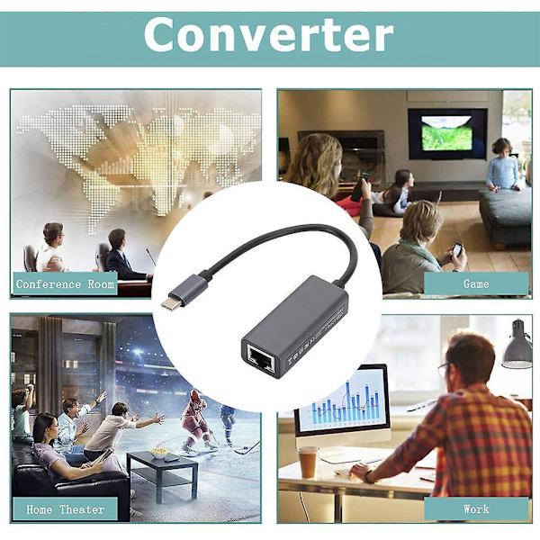 Usb3.0 / Type-c - Rj45 Gigabit Verkkokortti Ethernet-sovitin Kytkin USB