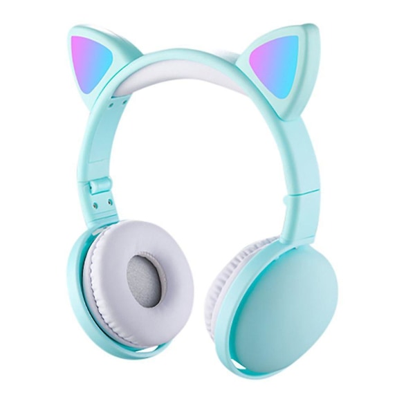 Cat Ear Headphones Am2011 Rechargeable Led Light Foldable Adjustable Headphones
