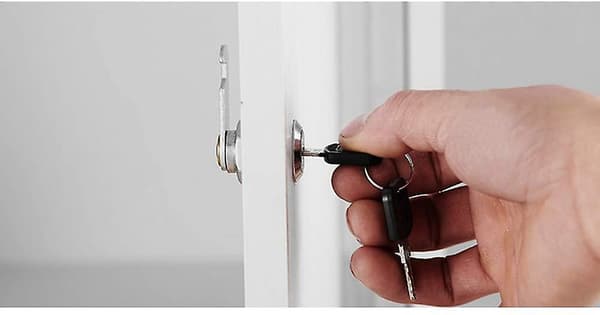 4 Pack Mailbox Lock Cam Lock Cylinder Zinc Alloy Cupboard Locker Letter Box Locks Silver 20mm Long